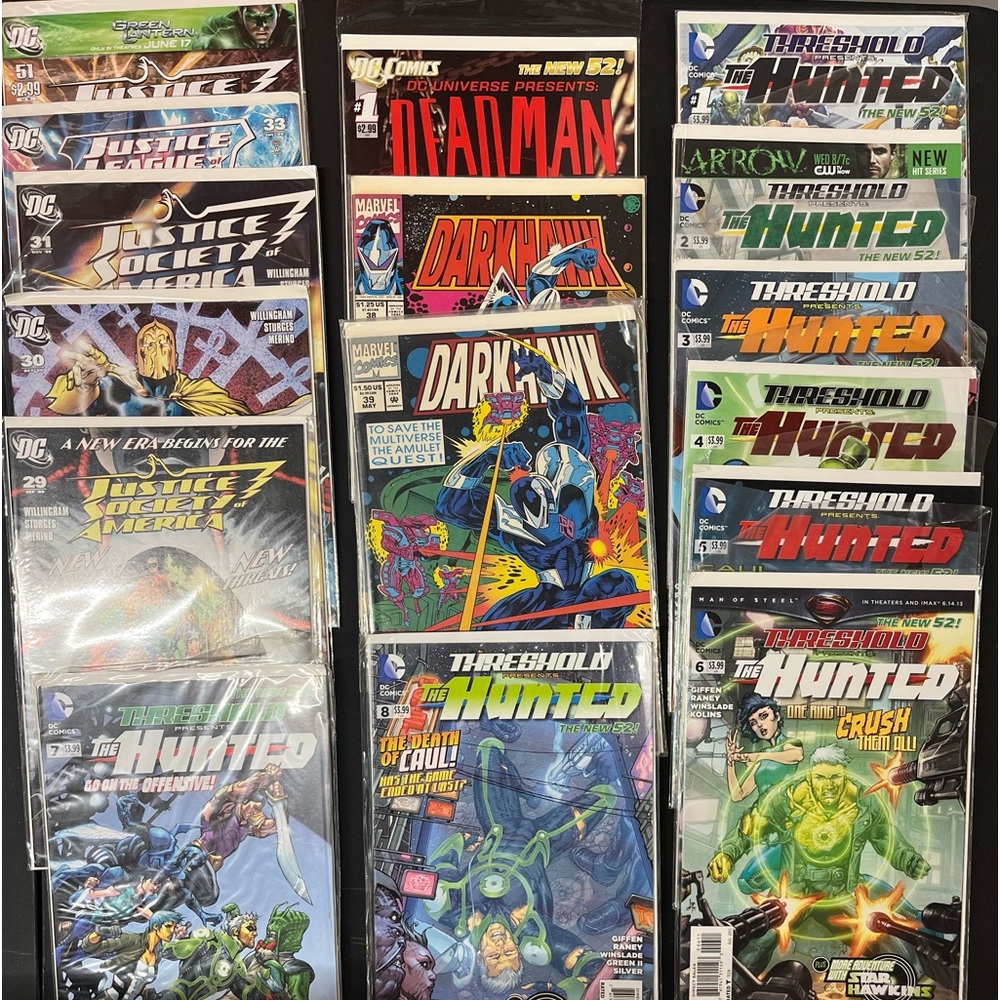 Comic books! About 110 in good condition all boarded and bagged. 45 lbs S&H incl